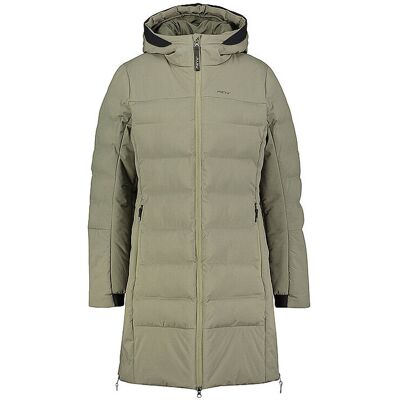 Meru Abrigo de invierno para mujer Esbjerg con capucha verde oscuro 44 Meru Abrigo de invierno para mujer Esbjerg con capucha verde oscuro 44