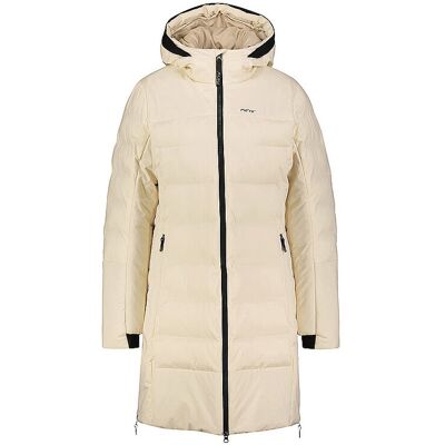 Meru Abrigo de invierno con capucha Esbjerg para mujer beige 44 Meru Abrigo de invierno con capucha Esbjerg para mujer beige 44
