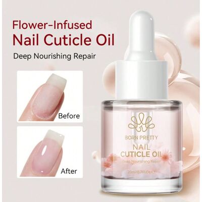 SHEIN BORN PRETTY Aceite de cutículas de 20ml, aceite nutritivo que nutre, repara y fortalece las uñas dañadas, previene las uñas encarnadas, ideal como regalo perfecto para mujeres SHEIN BORN PRETTY Aceite de cutículas de 20ml, aceite nutritivo que nutre, repara y fortalece las uñas dañadas, previene las uñas encarnadas, ideal como regalo perfecto para mujeres