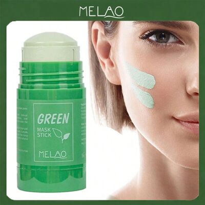 SHEIN Mascarilla facial de arcilla purificante de té verde MELAO, elimina los puntos negros, barra de mascarilla facial de té verde SHEIN Mascarilla facial de arcilla purificante de té verde MELAO, elimina los puntos negros, barra de mascarilla facial de té verde