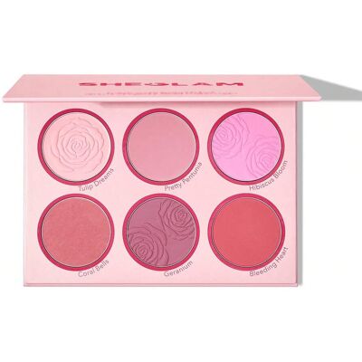 SHEIN Paleta De Rubor Floral Flush: Rubor En Polvo Compacto De 6 Colores Blushing Bouquet, De Larga DuracióN, Con Alto Contenido De Pigmento, Que No Se Desvanece, , Ligero, Maquillaje Para El Rostro, Color Rosa, Para Navidad, Para El , Para El Invierno Ra SHEIN Paleta De Rubor Floral Flush: Rubor En Polvo Compacto De 6 Colores Blushing Bouquet, De Larga DuracióN, Con Alto Contenido De Pigmento, Que No Se Desvanece, , Ligero, Maquillaje Para El Rostro, Color Rosa, Para Navidad, Para El , Para El Invierno Ra