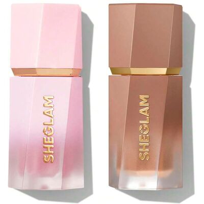 SHEIN Dúo de Colorete Líquido y Bronceador Mate - Love Cake & Golden Sun SHEIN Dúo de Colorete Líquido y Bronceador Mate - Love Cake & Golden Sun