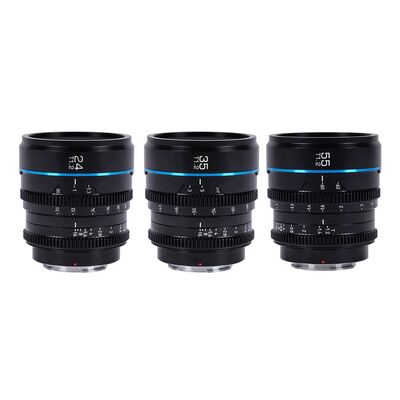 Sirui Night Walker 24+35+55mm T1.2 S35 Juego de objetivos de cine con estuche Montura MFT negro Sirui Night Walker 24+35+55mm T1.2 S35 Juego de objetivos de cine con estuche Montura MFT negro