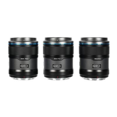 Sirui Kit Sniper 23mm, 33mm + 56mm f/1.2 Carbono negro Montura Sony E Sirui Kit Sniper 23mm, 33mm + 56mm f/1.2 Carbono negro Montura Sony E