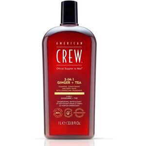 American Crew Jengibre + Té 3 en 1 Champú, Acondicionador y Gel - Hombre American Crew Jengibre + Té 3 en 1 Champú, Acondicionador y Gel - Hombre