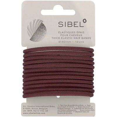 Bandas de Pelo Sibel - Elásticas Gruesas - 12 Uds - Accesorios para el Cabello Bandas de Pelo Sibel - Elásticas Gruesas - 12 Uds - Accesorios para el Cabello
