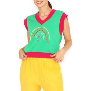 Agatha Ruiz de la Prada Agatha Ruiz de la Prada - Chaleco corto de mujer. Mujer Verde Talla 38 Agatha Ruiz de la Prada Agatha Ruiz de la Prada - Chaleco corto de mujer. Mujer Verde Talla 38