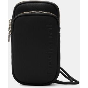 Desigual Desigual - Bolso para móvil de nylon con cremallera. Negro Desigual Desigual - Bolso para móvil de nylon con cremallera. Negro