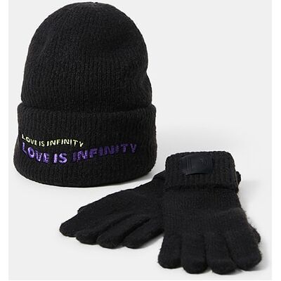 Desigual Desigual - Conjunto de gorro y guantes. Mujer Talla Talla única Desigual Desigual - Conjunto de gorro y guantes. Mujer Talla Talla única