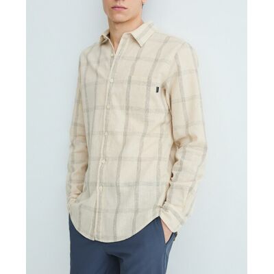 Dockers Dockers - Camisa de hombre de manga larga, slim fit.. Hombre Beige Talla L Dockers Dockers - Camisa de hombre de manga larga, slim fit.. Hombre Beige Talla L