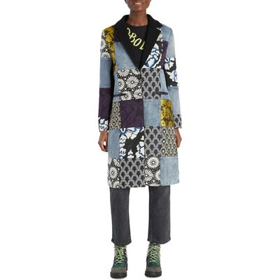 Desigual Desigual - Abrigo de cuadros. Mujer Talla 40 Desigual Desigual - Abrigo de cuadros. Mujer Talla 40