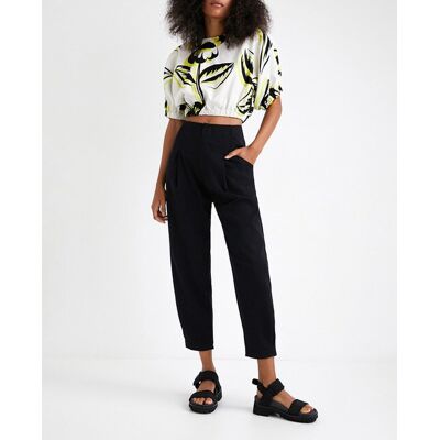 Desigual Desigual - Blusa cropped flores. Mujer Talla 38 Desigual Desigual - Blusa cropped flores. Mujer Talla 38