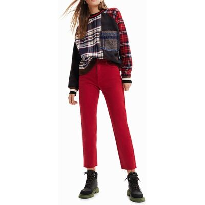 Desigual Desigual - Sudadera lana tartán. Mujer Talla 38 Desigual Desigual - Sudadera lana tartán. Mujer Talla 38