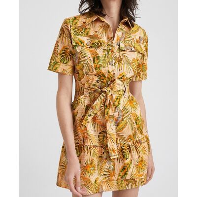 Desigual Desigual - Vestido camisero tropical. Mujer Talla 34 Desigual Desigual - Vestido camisero tropical. Mujer Talla 34
