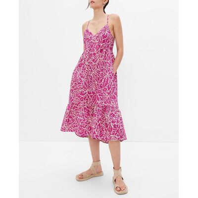 Gap Gap - Vestido estampado. Mujer Morado Talla 40-42 Gap Gap - Vestido estampado. Mujer Morado Talla 40-42