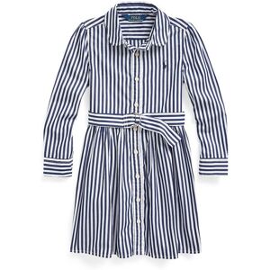 Polo Ralph Lauren Polo Ralph Lauren - Vestido de niña algodón rayas candela con cinturón. Niña Azul marino Talla 5 Años Polo Ralph Lauren Polo Ralph Lauren - Vestido de niña algodón rayas candela con cinturón. Niña Azul marino Talla 5 Años