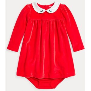 Polo Ralph Lauren Polo Ralph Lauren - Vestido de bebé niña de terciopelo. Bebé Rojo Talla 18 Meses Polo Ralph Lauren Polo Ralph Lauren - Vestido de bebé niña de terciopelo. Bebé Rojo Talla 18 Meses