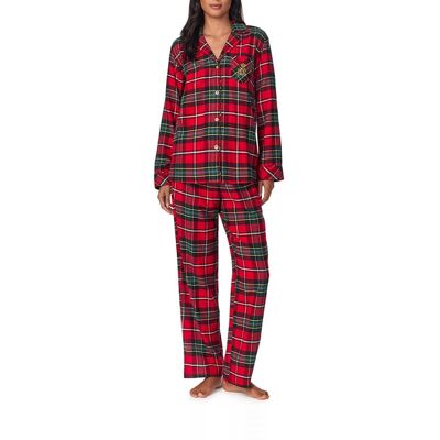 Lauren Ralph Lauren Lauren Ralph Lauren - Pijama de mujer algodón y viscosa. Mujer Rojo Talla 44 Lauren Ralph Lauren Lauren Ralph Lauren - Pijama de mujer algodón y viscosa. Mujer Rojo Talla 44