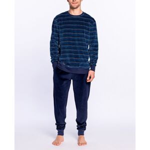 Punto Blanco Punto Blanco - Pijama de hombre largo de terciopelo. Hombre Azul marino Talla M Punto Blanco Punto Blanco - Pijama de hombre largo de terciopelo. Hombre Azul marino Talla M