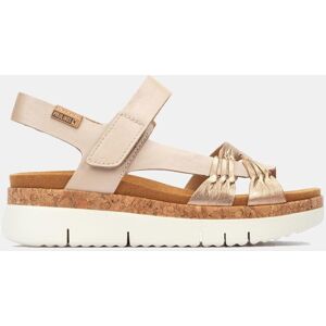 Pikolinos Pikolinos - Sandalias de cuña de mujer de piel en color Verde. Mujer Oro Talla 37 Pikolinos Pikolinos - Sandalias de cuña de mujer de piel en color Verde. Mujer Oro Talla 37