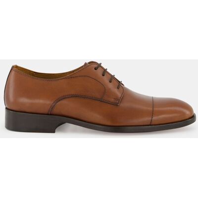 Roberto Ley Roberto Ley - Zapatos de cordones de hombre en piel con puntera recta. Hombre Marrón Talla 39 Roberto Ley Roberto Ley - Zapatos de cordones de hombre en piel con puntera recta. Hombre Marrón Talla 39
