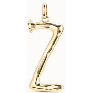 UNOde50 Colgante bañado en oro de 18k de letra Z DORADO U UNOde50 Colgante bañado en oro de 18k de letra Z DORADO U