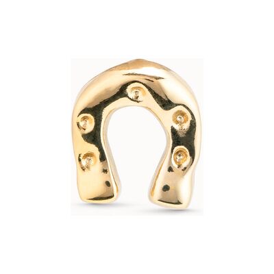 UNOde50 Piercing bañado en oro de 18k de herradura Dorado U UNOde50 Piercing bañado en oro de 18k de herradura Dorado U