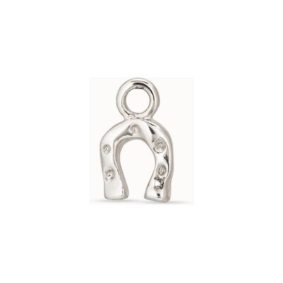 UNOde50 Charm de piercing bañado en plata de ley de herradura Plateado U UNOde50 Charm de piercing bañado en plata de ley de herradura Plateado U