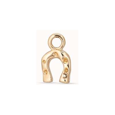 UNOde50 Charm de piercing bañado en oro de 18k de herradura Dorado U UNOde50 Charm de piercing bañado en oro de 18k de herradura Dorado U