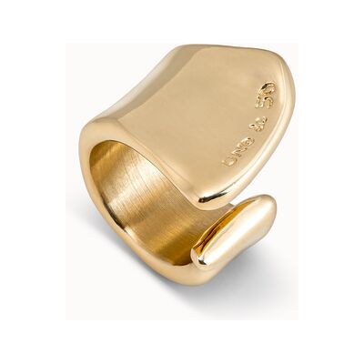 UNOde50 Anillo hendidura bañado oro de 18k Dorado 18 UNOde50 Anillo hendidura bañado oro de 18k Dorado 18