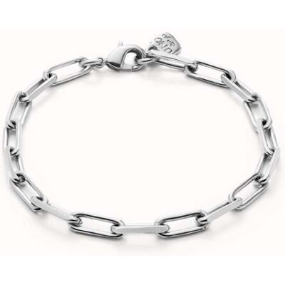 UNOde50 Pulsera con eslabones grandes bañada en plata de ley Plateado L UNOde50 Pulsera con eslabones grandes bañada en plata de ley Plateado L