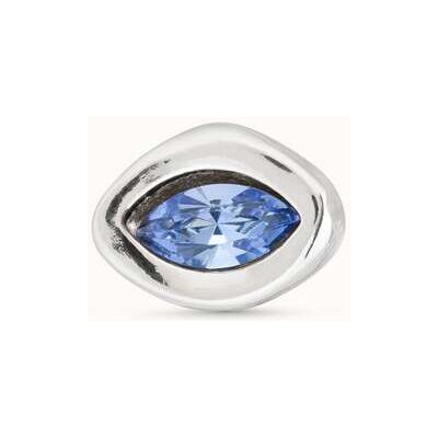 UNOde50 Piercing bañado en plata de ley con cristal azul mujer Azul U UNOde50 Piercing bañado en plata de ley con cristal azul mujer Azul U