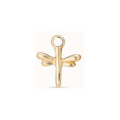 UNOde50 Charm de piercing bañado en oro de 18k de libélula Dorado U UNOde50 Charm de piercing bañado en oro de 18k de libélula Dorado U