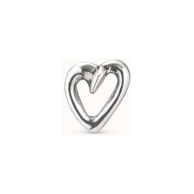 UNOde50 Piercing bañado en plata de ley de ''corazón clavado'' Plateado U UNOde50 Piercing bañado en plata de ley de ''corazón clavado'' Plateado U