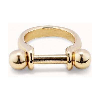 UNOde50 Anillo bañado en oro ancho con relieve para mujer Dorado 18 UNOde50 Anillo bañado en oro ancho con relieve para mujer Dorado 18