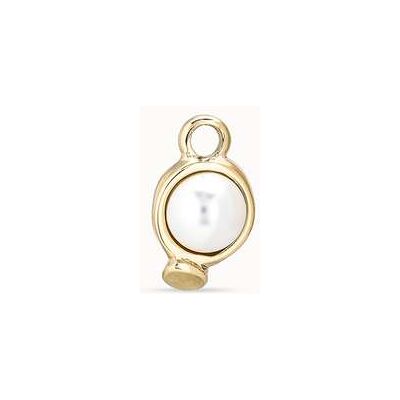 UNOde50 Charm de piercing bañado en oro de 18k de círculo y cristal Turquesa U UNOde50 Charm de piercing bañado en oro de 18k de círculo y cristal Turquesa U