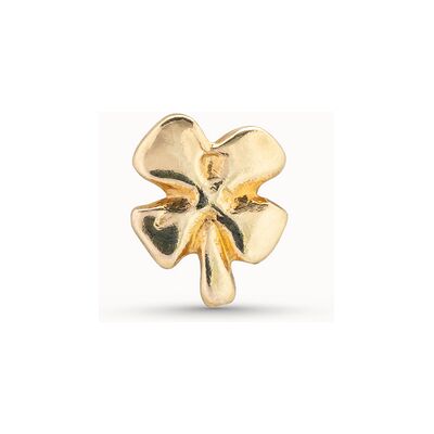 UNOde50 Piercing bañado en oro de 18k de trébol Dorado U UNOde50 Piercing bañado en oro de 18k de trébol Dorado U