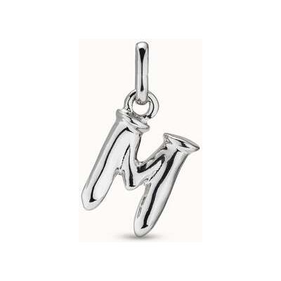 UNOde50 Charm bañado en plata de ley de letra M mediana Plateado U UNOde50 Charm bañado en plata de ley de letra M mediana Plateado U