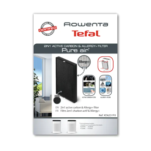 Filtro 2 en 1 Carbon + Allergy Purificador de Aire Rowenta Pure Air Filtro 2 en 1 Carbon + Allergy Purificador de Aire Rowenta Pure Air
