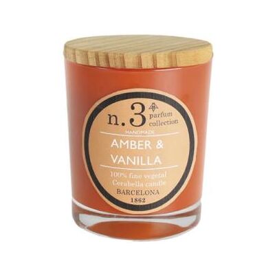 Cerabella vela vaso perf3 amber-vainilla 7,5x9cm 1ud. Cerabella vela vaso perf3 amber-vainilla 7,5x9cm 1ud.