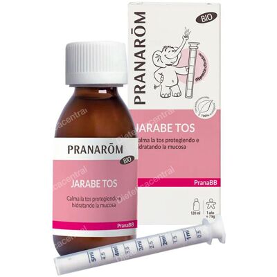 Pranarôm Pranabb Jarabe de Tos para Bebés Orgánico - Alivio de Tos Seca y Húmeda Pranarôm Pranabb Jarabe de Tos para Bebés Orgánico - Alivio de Tos Seca y Húmeda