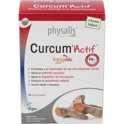 Physalis Curcum Actif - Longvida, Apoyo articular - Complemento alimenticio Physalis Curcum Actif - Longvida, Apoyo articular - Complemento alimenticio