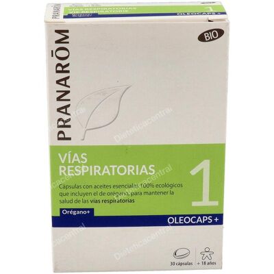 Pranarom oleocaps+ plus 1 vias respiratorias 30cap. bio Pranarom oleocaps+ plus 1 vias respiratorias 30cap. bio