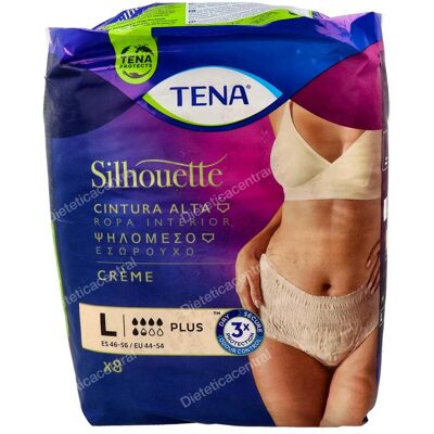 Tena tena silhouette braga cint alta inco dia anat crema t/g 8 un Tena tena silhouette braga cint alta inco dia anat crema t/g 8 un