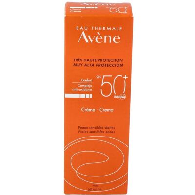 Avene crema solar spf 50+ 50ml. Avene crema solar spf 50+ 50ml.