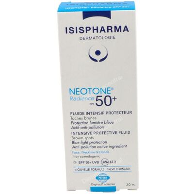Isispharma Neotone Radiance SPF50+ Fluido - Reduce manchas y protección Isispharma Neotone Radiance SPF50+ Fluido - Reduce manchas y protección