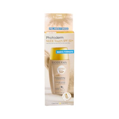 Protector Solar Bioderma NudeTouch SPF 50+ - Piel grasa/combinada Protector Solar Bioderma NudeTouch SPF 50+ - Piel grasa/combinada