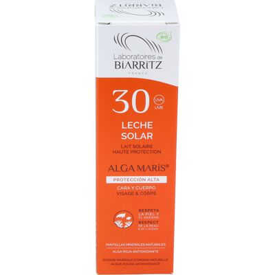 Alga Maris Laboratoires de Biarritz Leche Solar SPF30 con Alga-Gorria Alga Maris Laboratoires de Biarritz Leche Solar SPF30 con Alga-Gorria