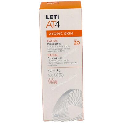 Leti leti at4 atopic skin crema facial spf 20 50ml Leti leti at4 atopic skin crema facial spf 20 50ml