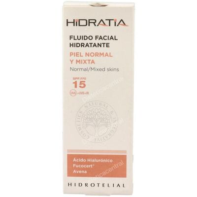 Hidrotelial hidratia fluido facial p/nor/mixta spf 15 50ml Hidrotelial hidratia fluido facial p/nor/mixta spf 15 50ml